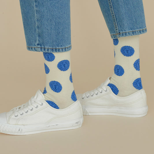 LION SOCKS - BLUE IVORY