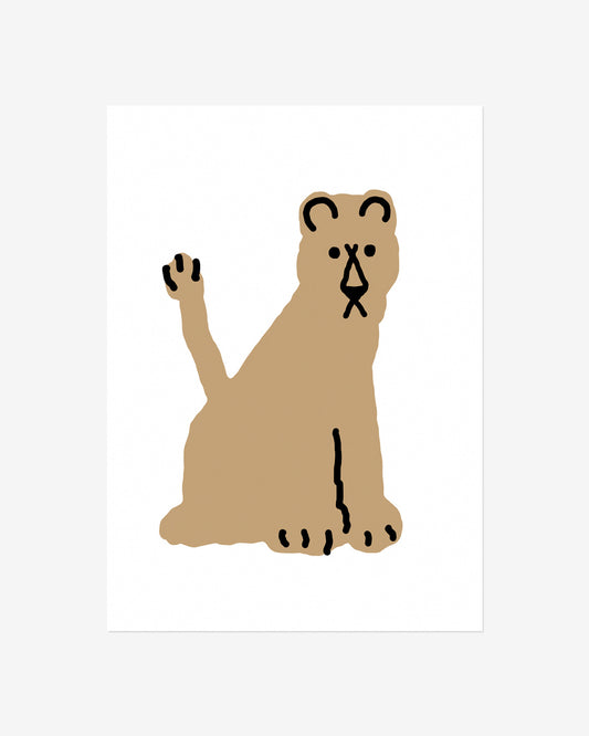 LIONESS WHITE POSTER