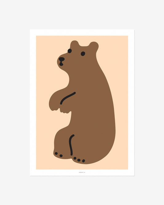 HUGGY BEAR BROWN POSTER