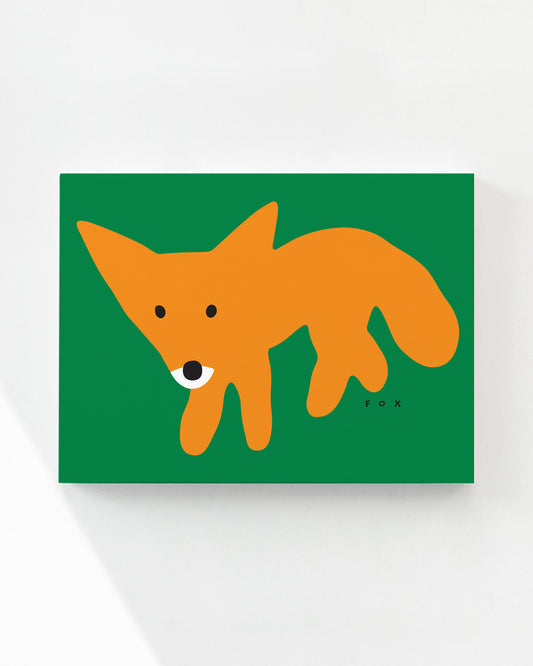 RED FOX - GREEN CANVAS