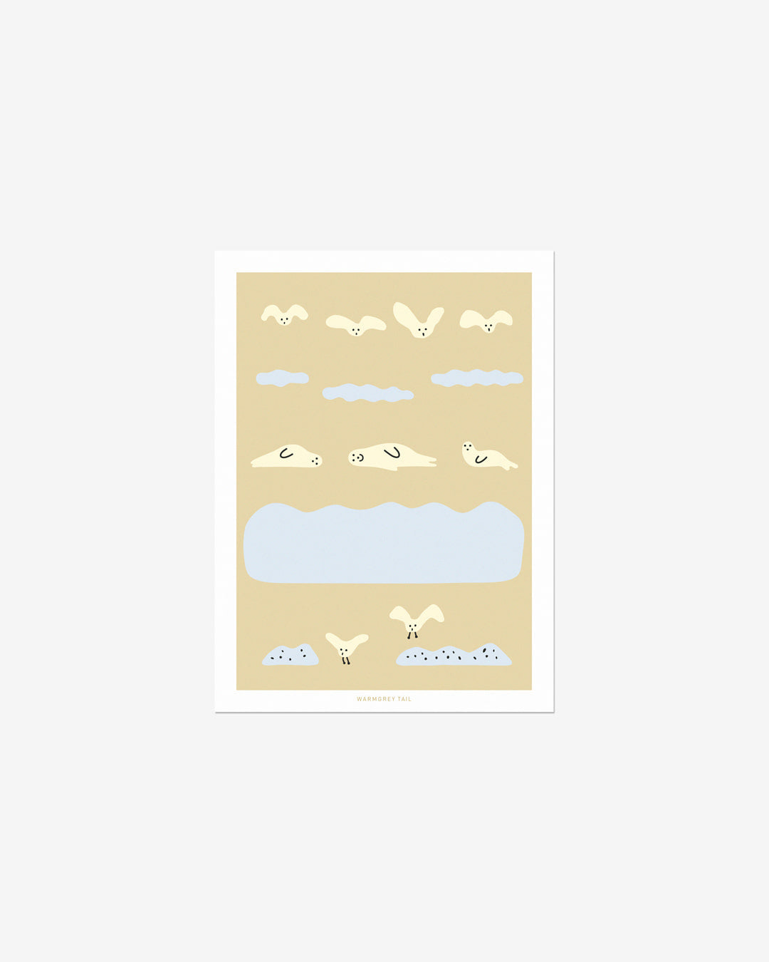 SEAL & SEAGULLS POSTCARD