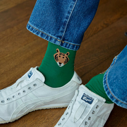 MEET TIGER SOCKS - GREEN