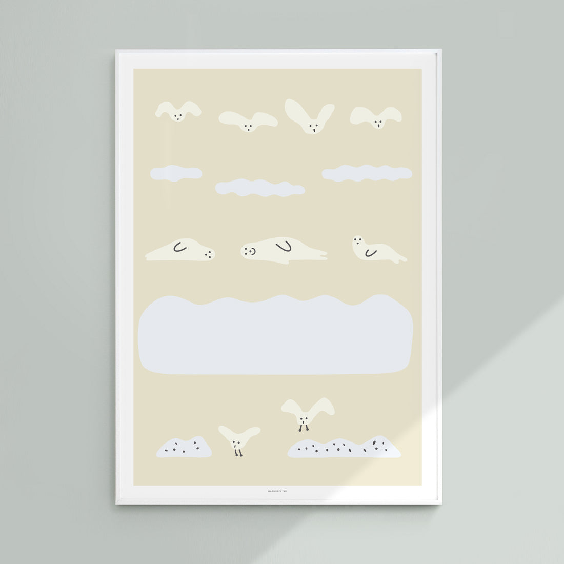 SEAL & SEAGULL POSTER