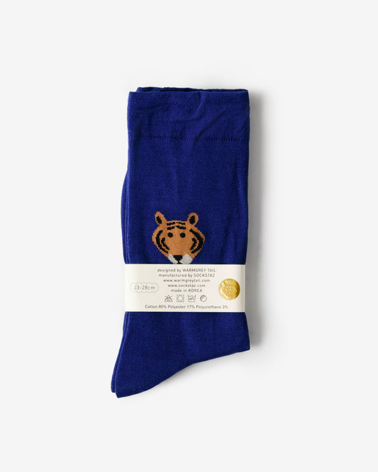 MEET TIGER SOCKS - BLUE