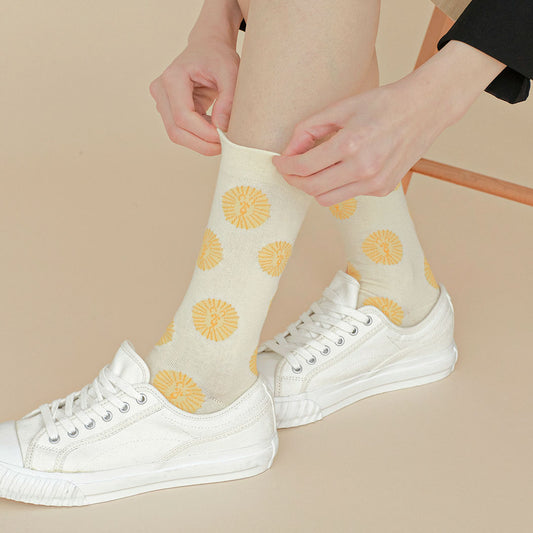 LION SOCKS - YELLOW