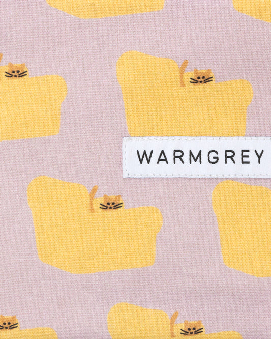 ARMCHAIR STANDING POUCH - YELLOW ON PINK (3size)