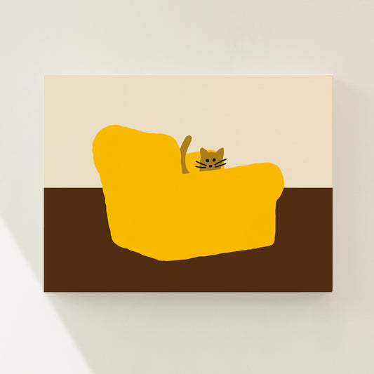 ARMCHAIR YELLOW CANVAS