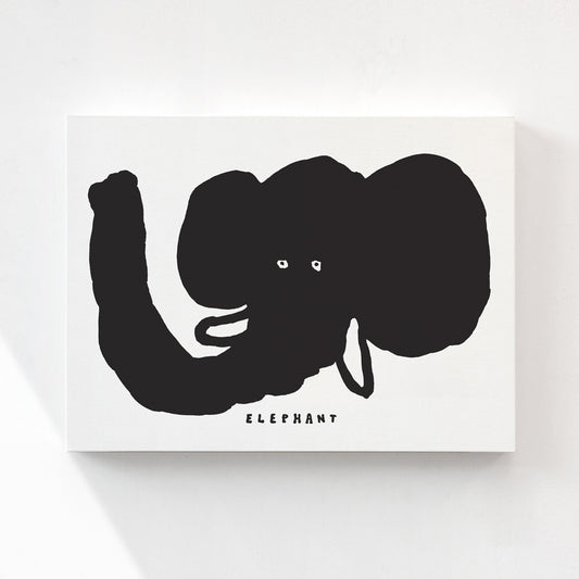 BIG FACE ELEPHANT CANVAS