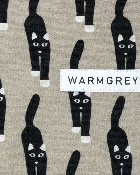 CAT COMING STANDING POUCH - GREY (3size)