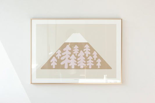 SNOW PEAK - BROWN POSTER