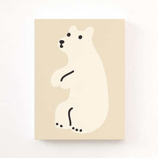 HUGGY BEAR - CREAM CANVAS