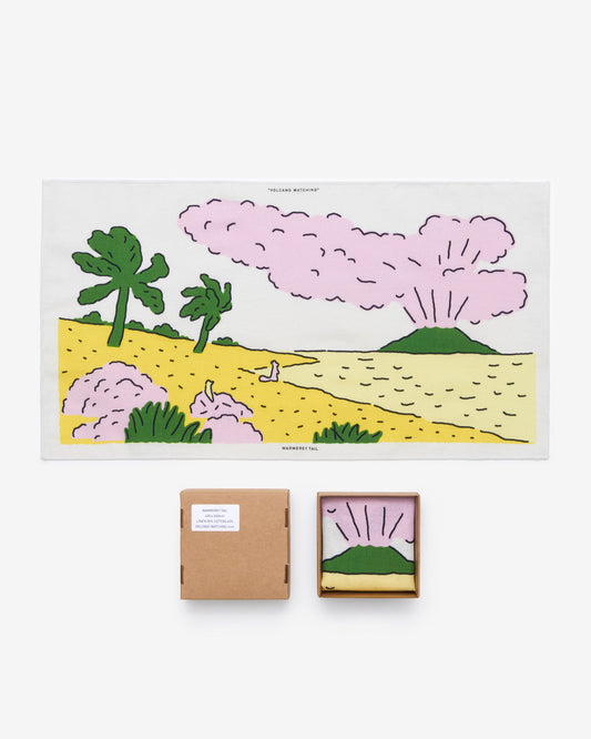 VOLCANO WATCHING TINY FABRIC