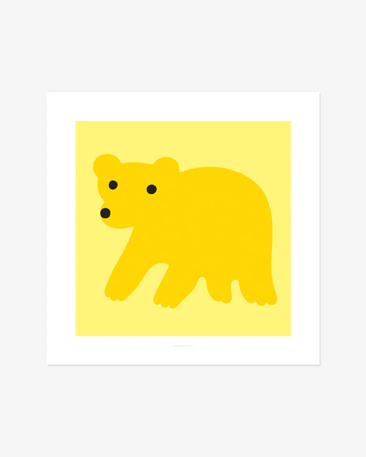 YELLOW BEAR POSTER
