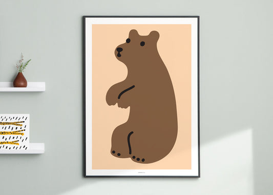 HUGGY BEAR BROWN POSTER