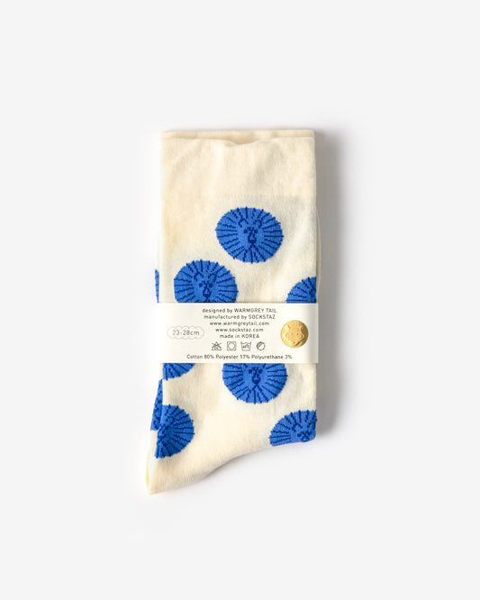 LION SOCKS - BLUE IVORY