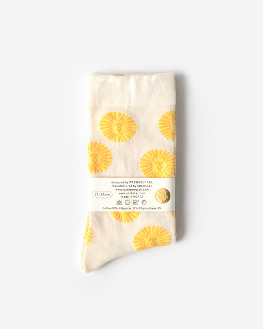 LION SOCKS - YELLOW