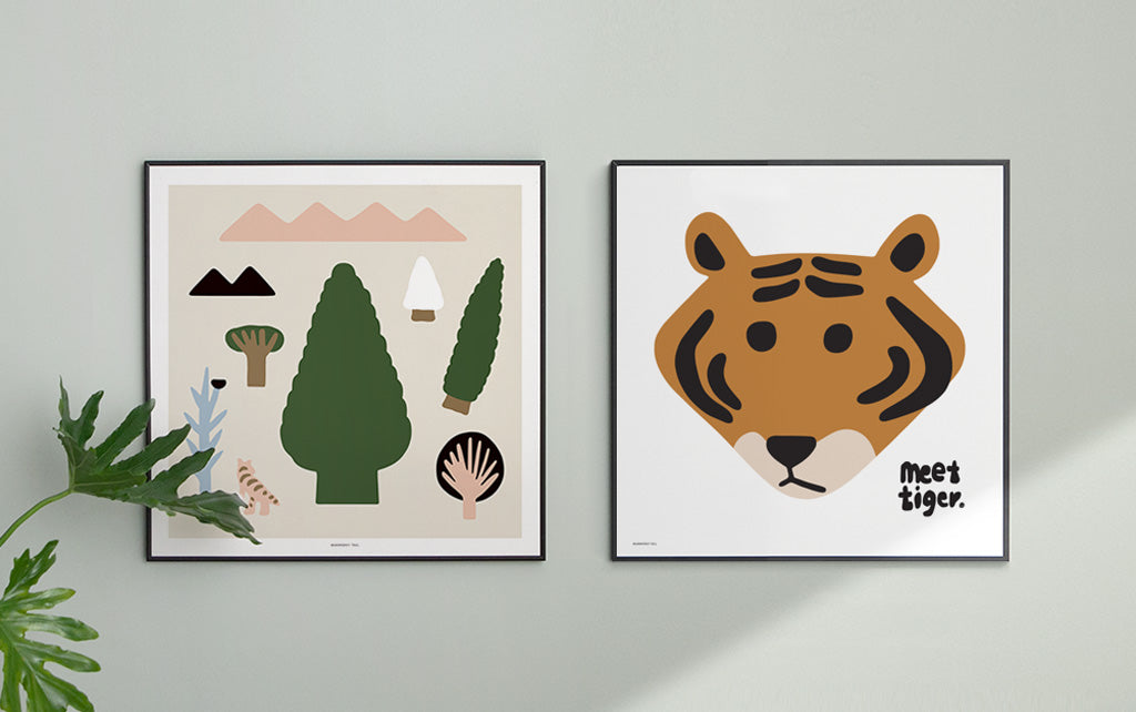 MEET TIGER - WHITE POSTER