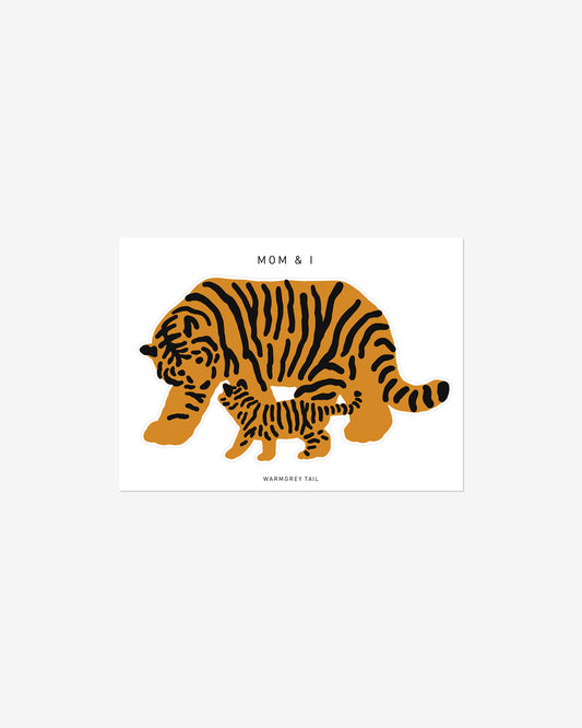 MOM & I STICKER