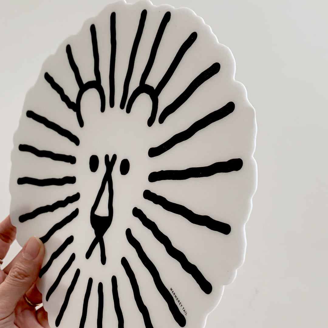 LION MOUSE PAD - WHITE