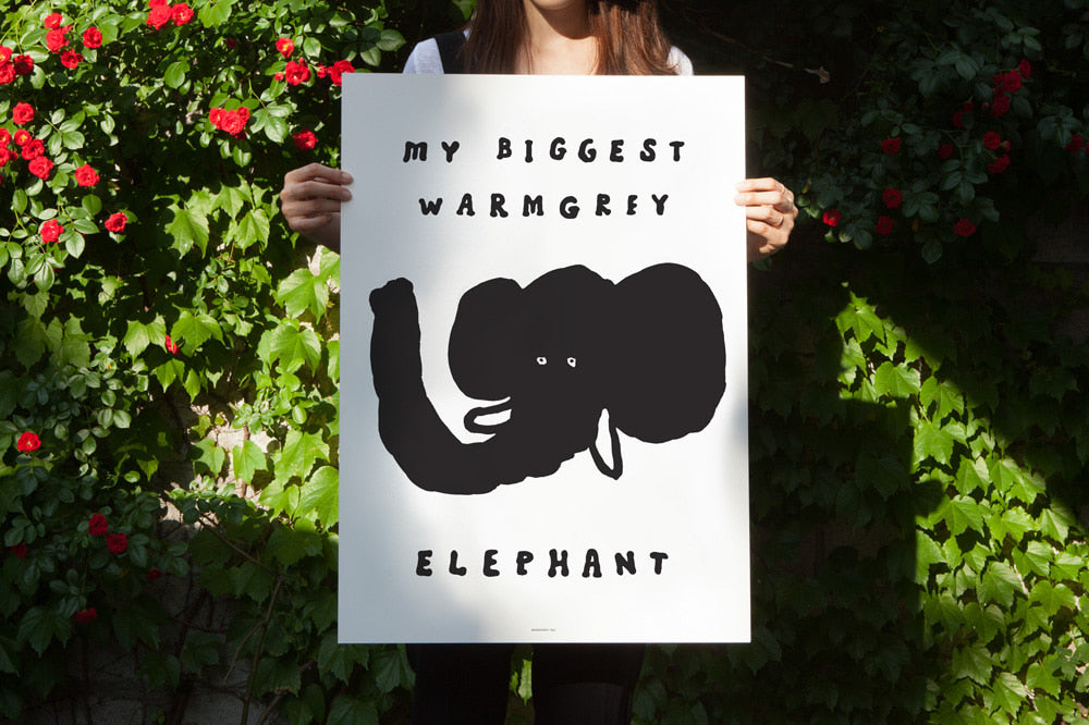 BIG FACE ELEPHANT POSTER