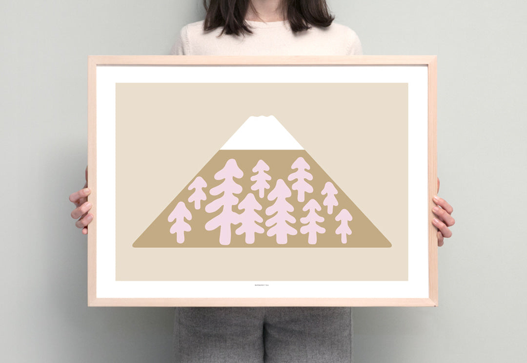 SNOW PEAK - BROWN POSTER
