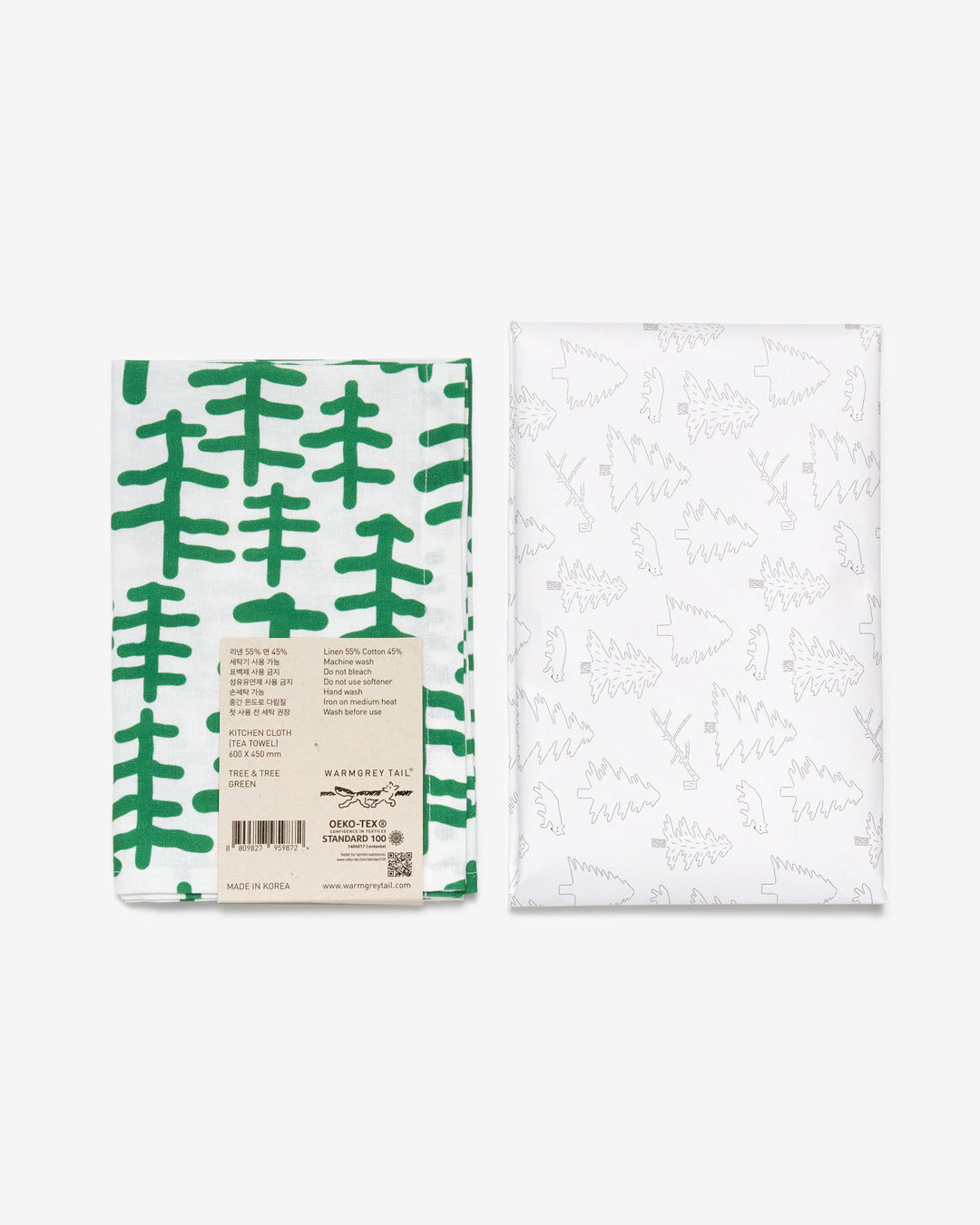 TREE & TREE KITCHEN CLOTH - GREEN