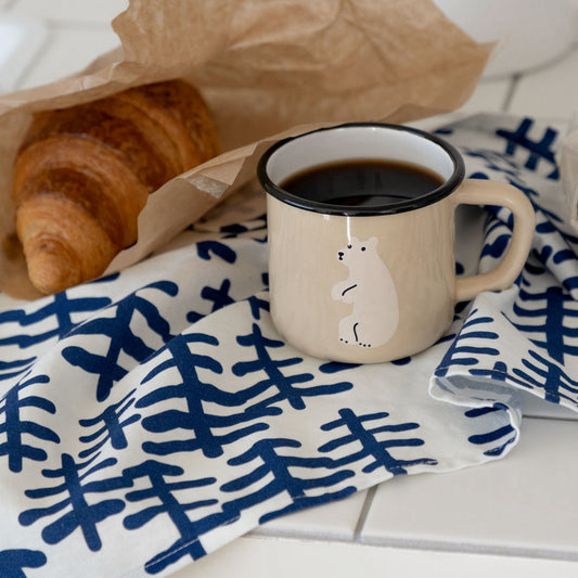 TREE & TREE KITCHEN CLOTH - NAVY