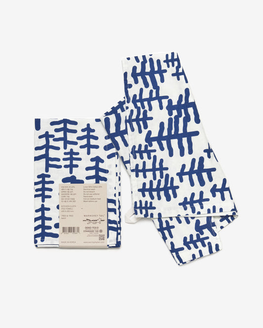 TREE & TREE KITCHEN CLOTH - NAVY