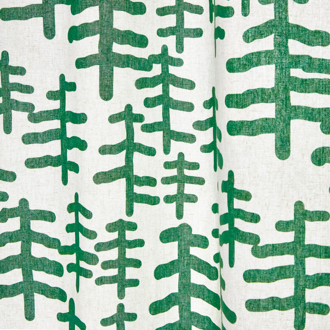 TREE & TREE DOOR CURTAIN - GREEN