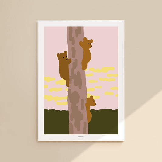 TREE & BEARS POSTER