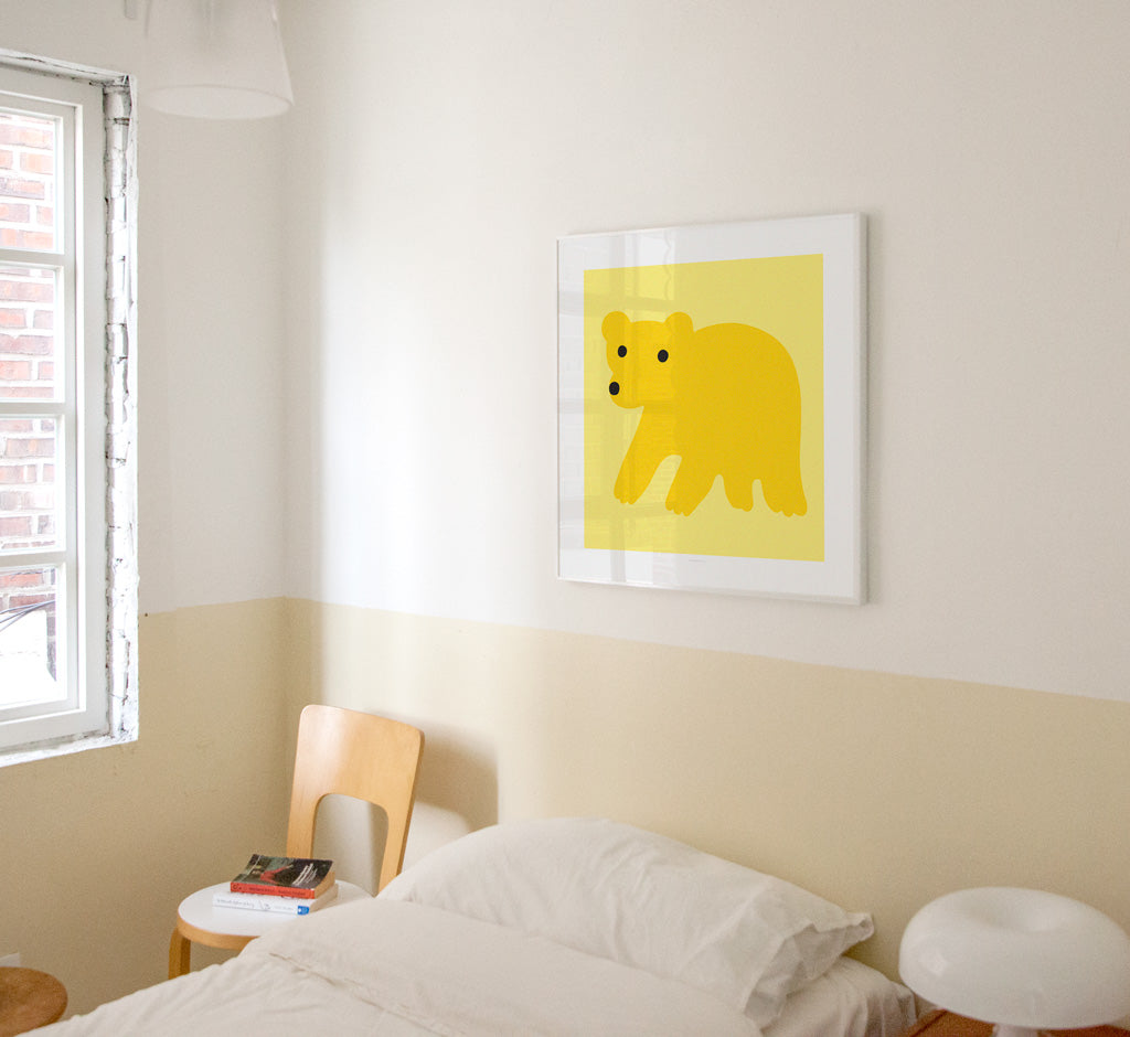 YELLOW BEAR POSTER