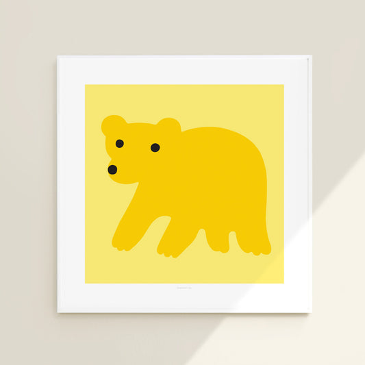 YELLOW BEAR POSTER
