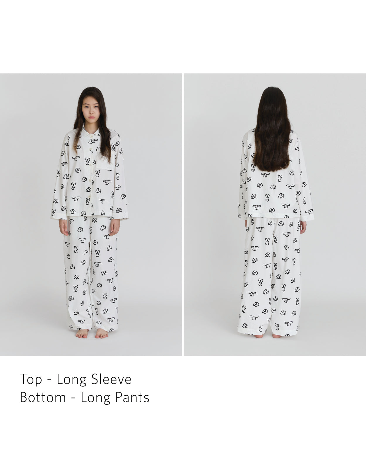 [PRE-ORDER UNTIL OCT 29] BUNNY BUNNY PAJAMA SET - IVORY