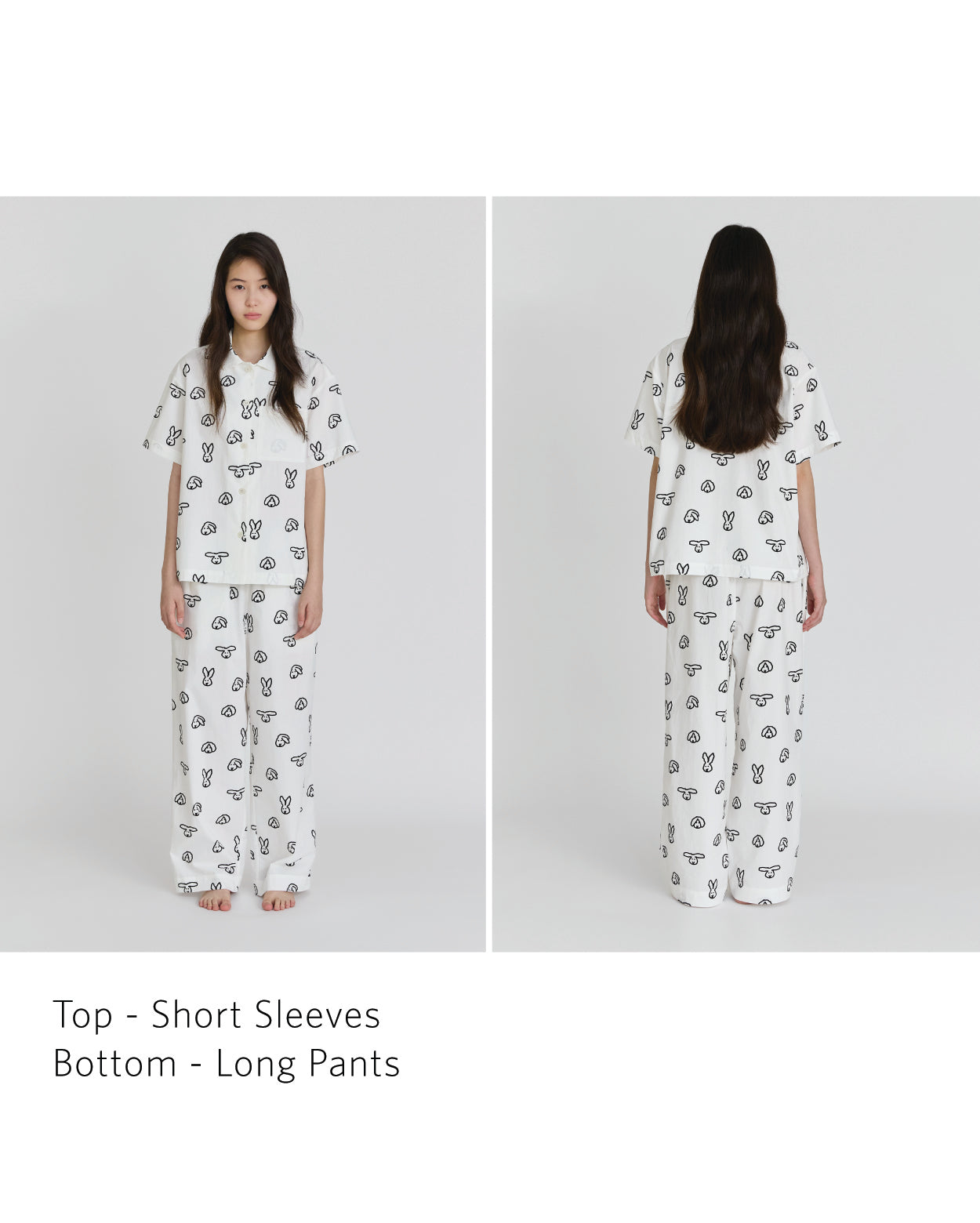 [PRE-ORDER UNTIL OCT 29] BUNNY BUNNY PAJAMA SET - IVORY