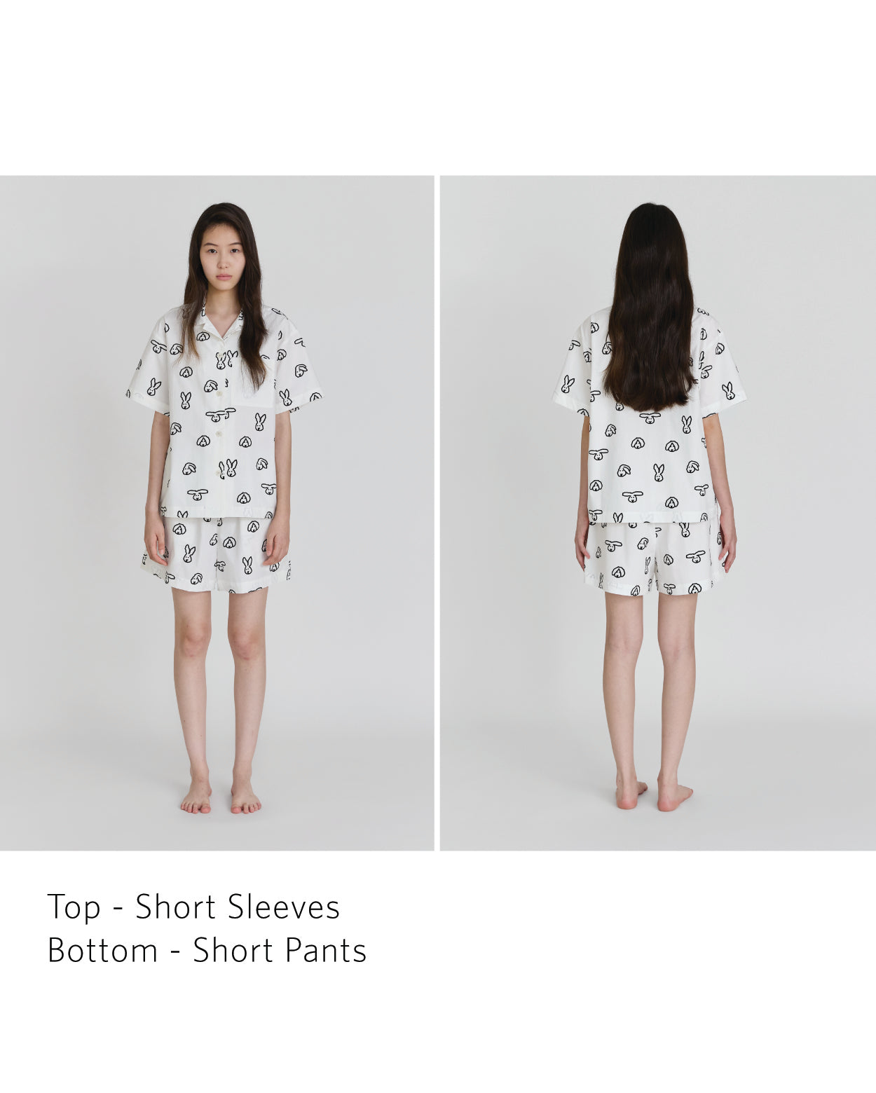 [PRE-ORDER UNTIL OCT 29] BUNNY BUNNY PAJAMA SET - IVORY