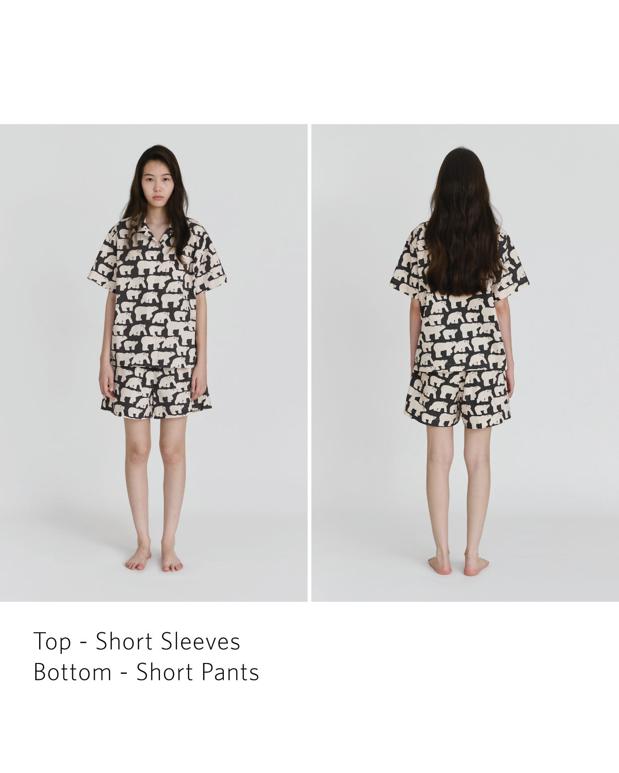[PRE-ORDER UNTIL OCT 29] POLAR BEARS PAJAMA SET - BLACK