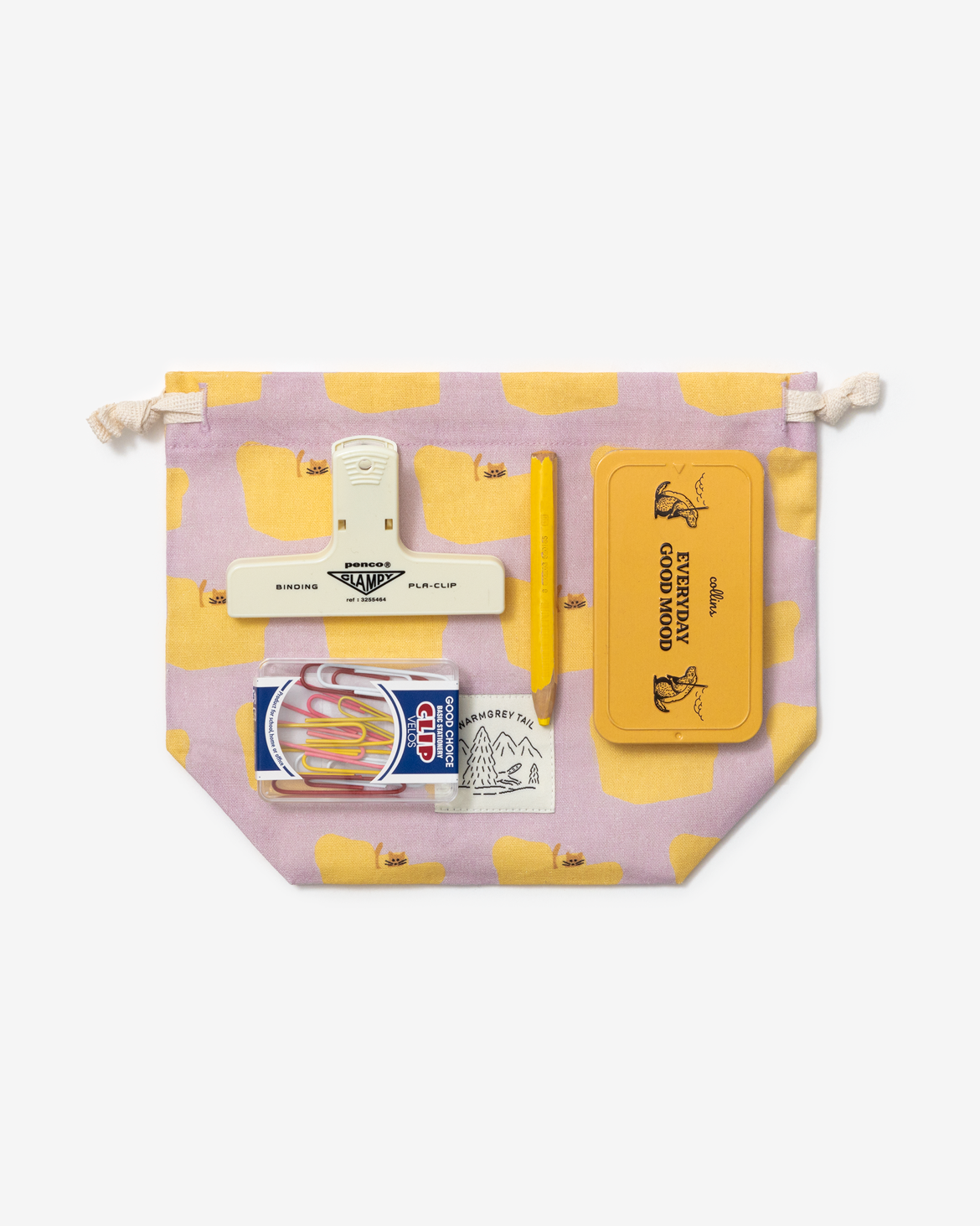 BUNNY BUNNY STRING POUCH - BLACK