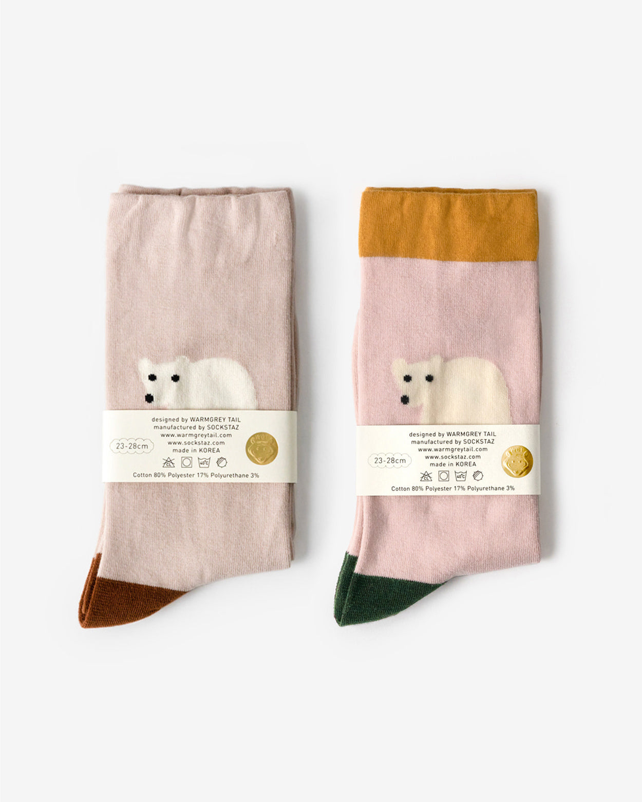 ROLLING BEAR SOCKS - PINK