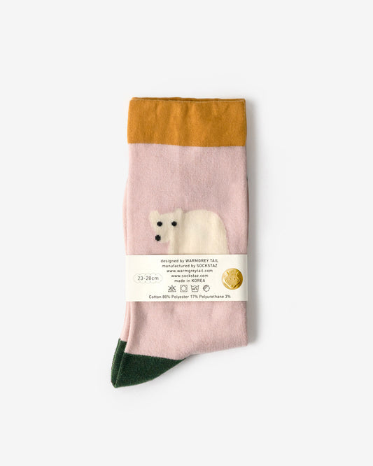 ROLLING BEAR SOCKS - PINK