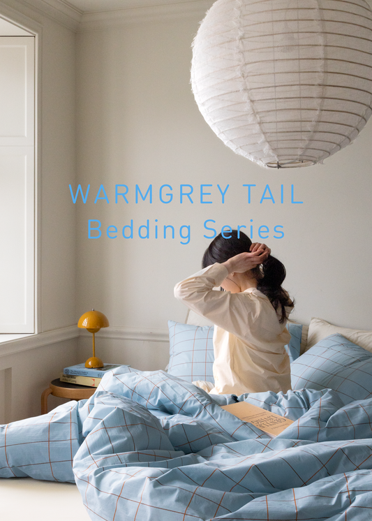 TILE PALE BLUE DUVET COVER