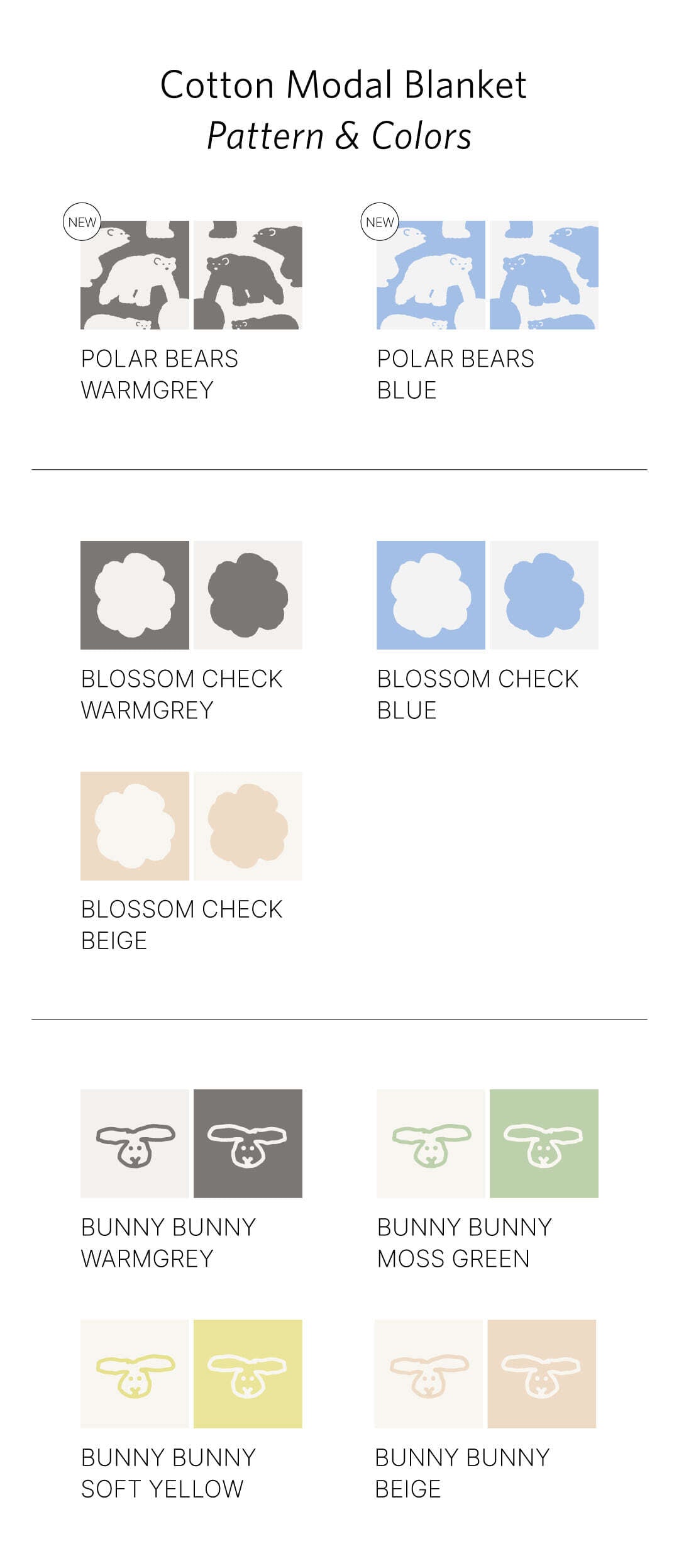 BLOSSOM CHECK COTTON MODAL BLANKET - BEIGE (2size)