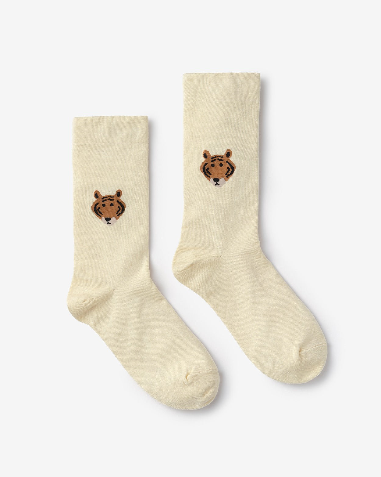 MEET TIGER SOCKS - IVORY