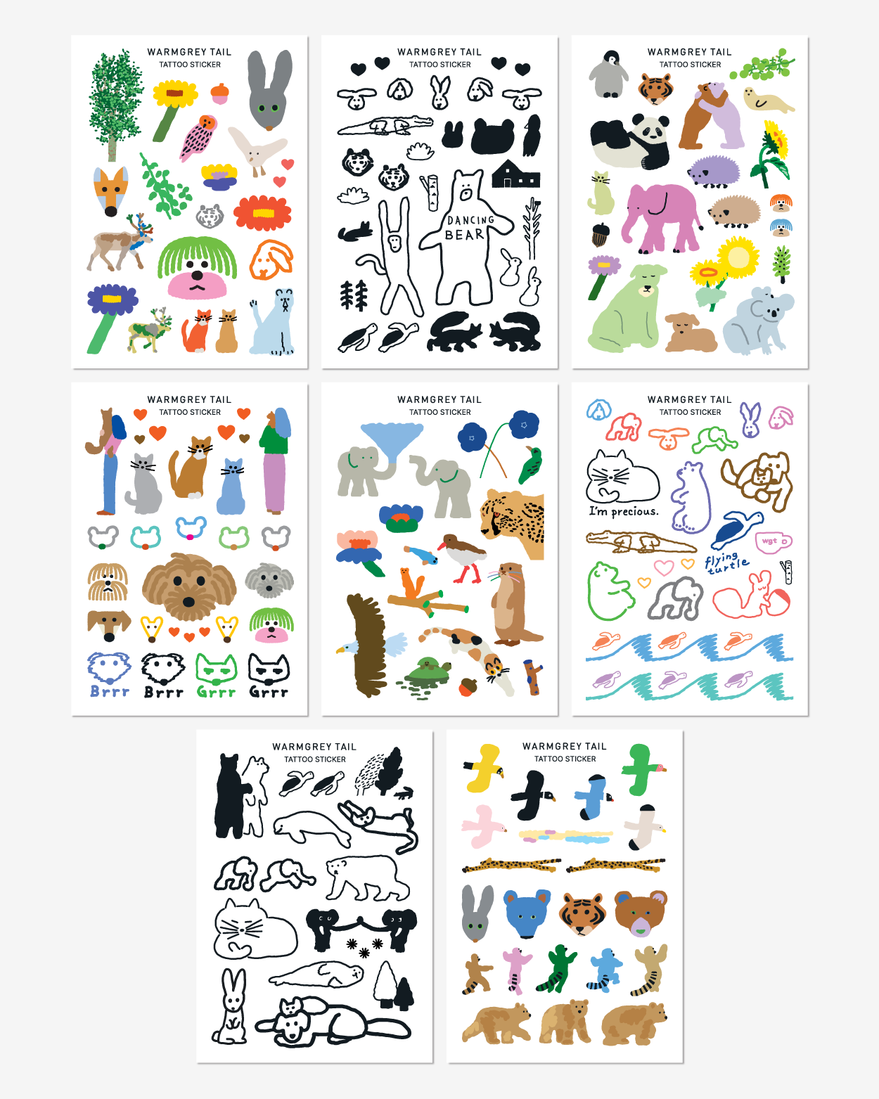 [WGT Only] 2026 WILD LIFE TATTOO STICKER 8P SET