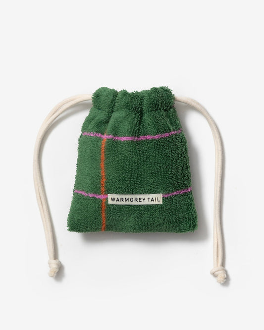 [WGT Only] TILE TERRY POUCH - DEEP GREEN