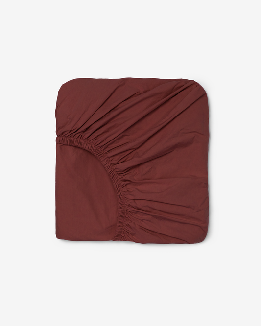 BURGUNDY FITTED SHEET