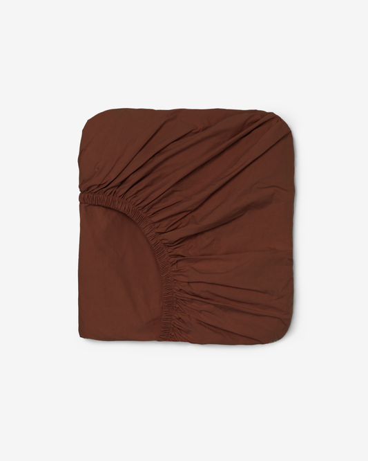 CHOCO BROWN FITTED SHEET