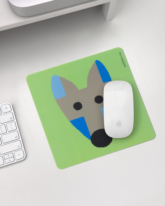 GREY FOX MOUSE PAD