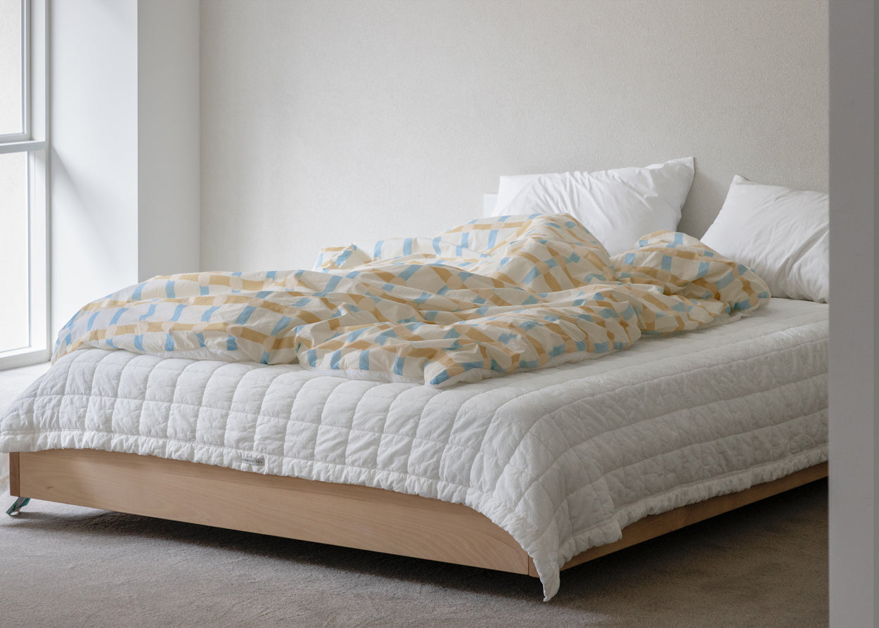 DOT CHECK BLUE STRIPE COMFORTER