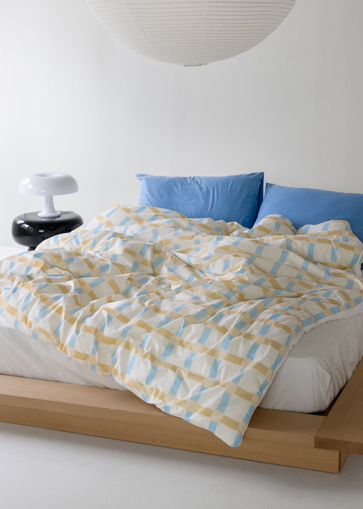 DOT CHECK BLUE STRIPE COMFORTER