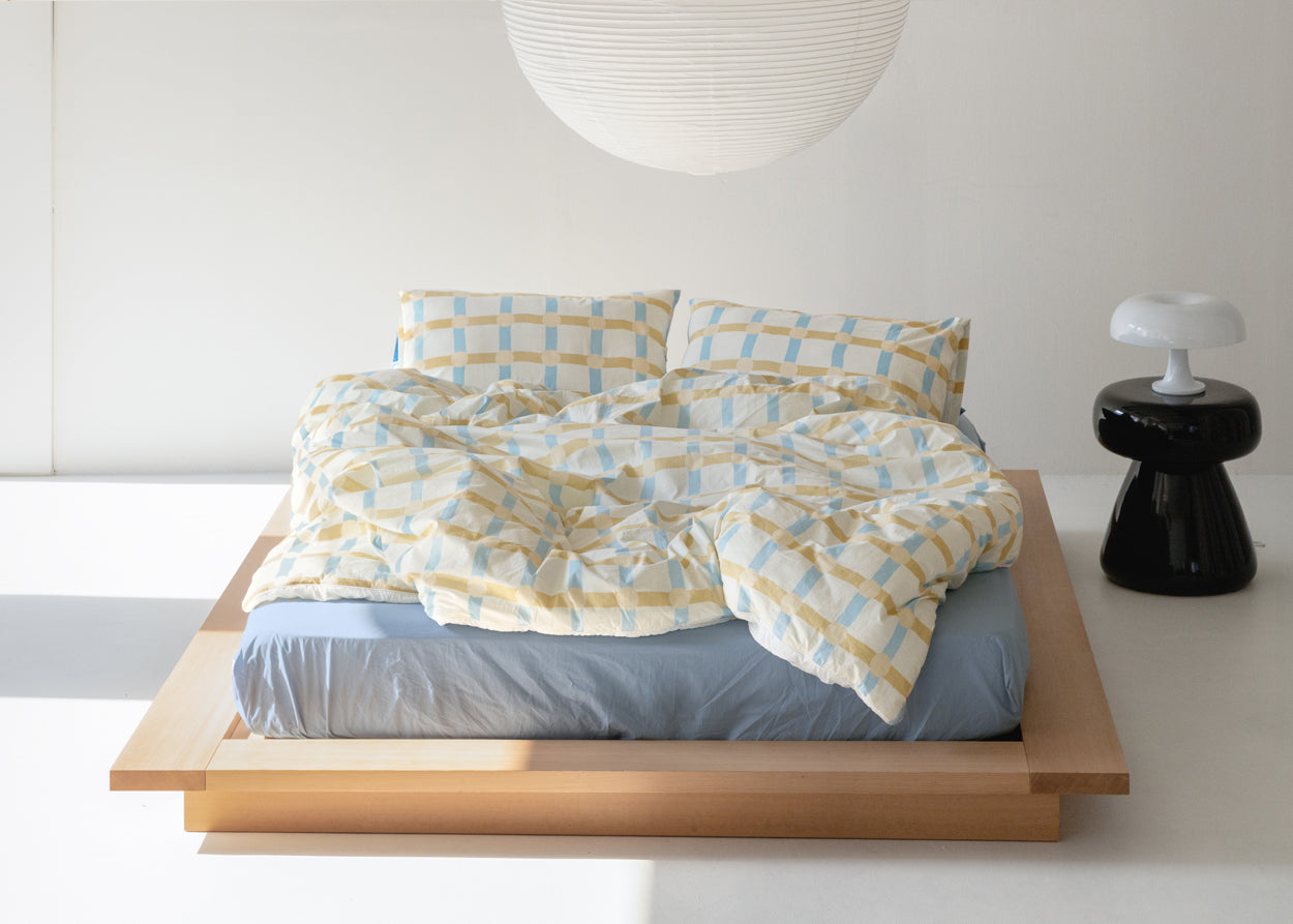 DOT CHECK BLUE STRIPE COMFORTER